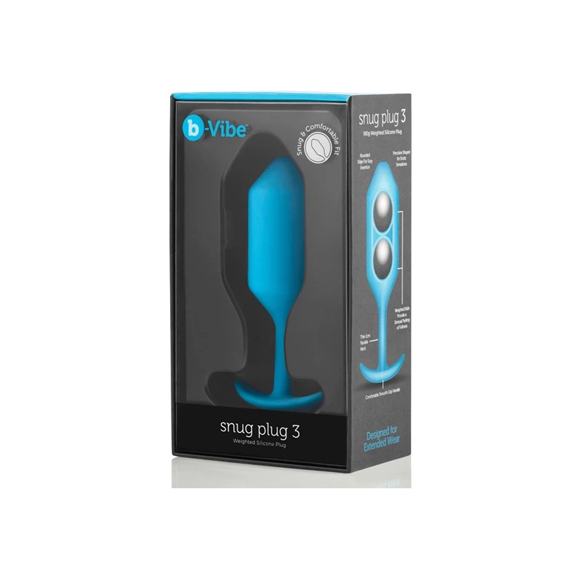 Plug analny - B-Vibe Snug Plug 3 Teal